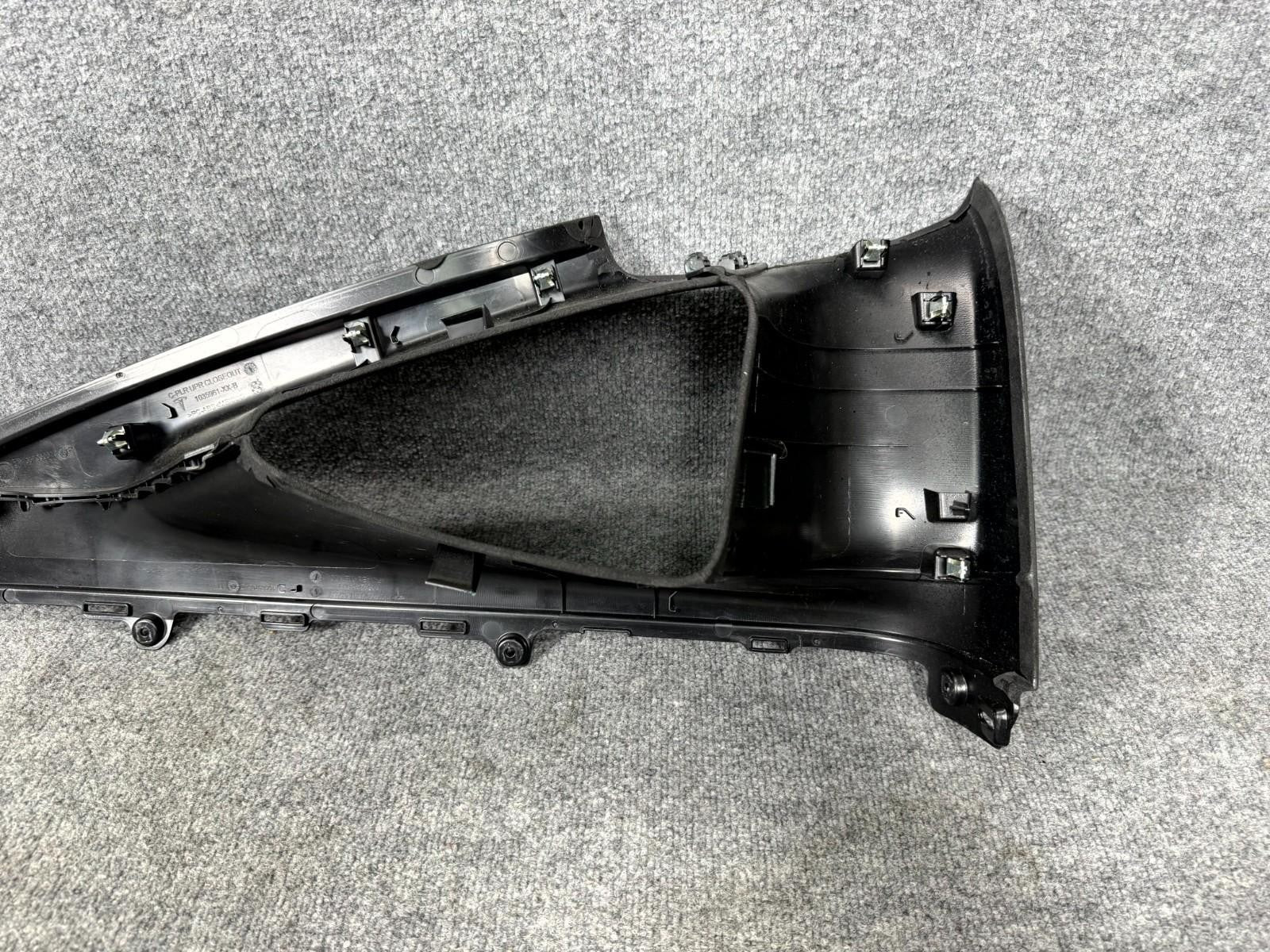 2016-2020 Tesla Model X Rear Right Upper C-Pillar Cover Trim OEM, 1050246-07-E