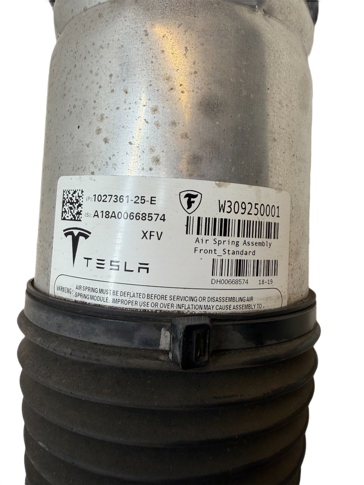 2016-20 Tesla Model X Front Air Shock Absorber Spring Strut OEM 1027361-25-E