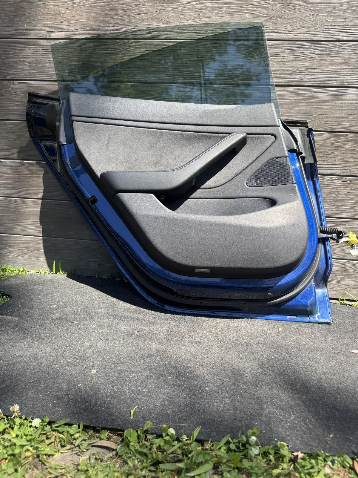 2018-2023 Tesla Model 3 M3 Rear Driver Side Door Shell Panel Left LH Blue PPSB