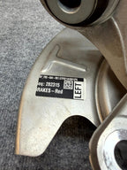 2020-2024 TESLA MODEL Y REAR LEFT SPINDLE KNUCKLE HUB & SHIELD OEM, 1188411-00-F