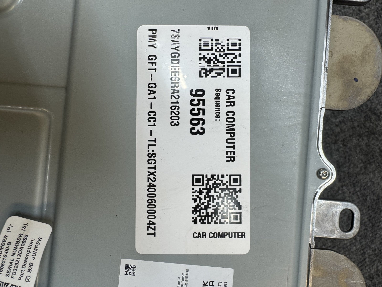 2020 - 2024 TESLA MODEL Y MEDIA COMPUTER CONTROLLER MODULE UNIT OEM, 178741900G