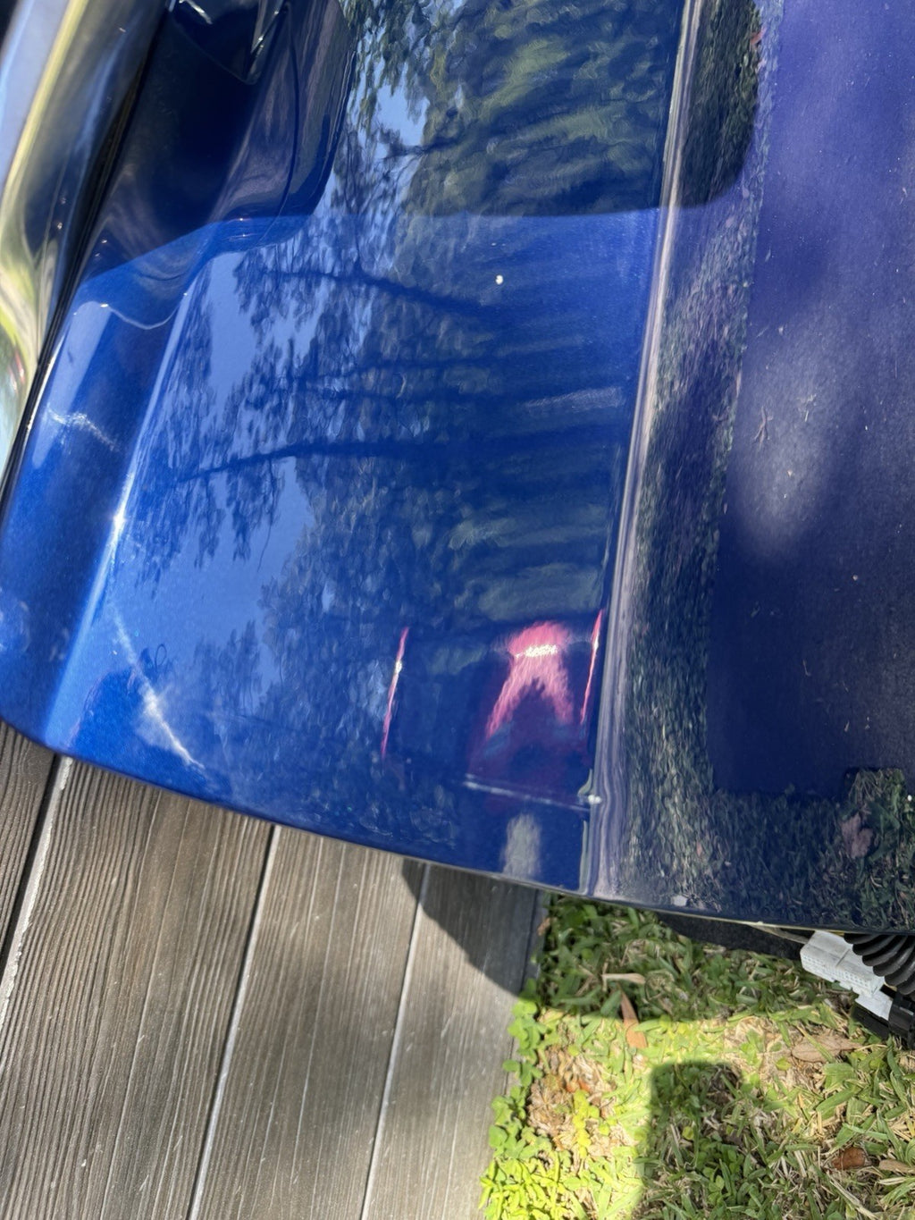 2018-2023 TESLA MODEL 3 FRONT LEFT DRIVER SIDE DOOR SHELL BLUE MIRROR INCUDED