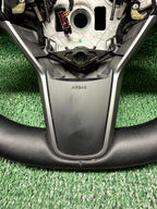 ♦️2020-2025 TESLA MODEL Y LEFT SIDE STEERING WHEEL LEATHER OEM, 1490214-00-B