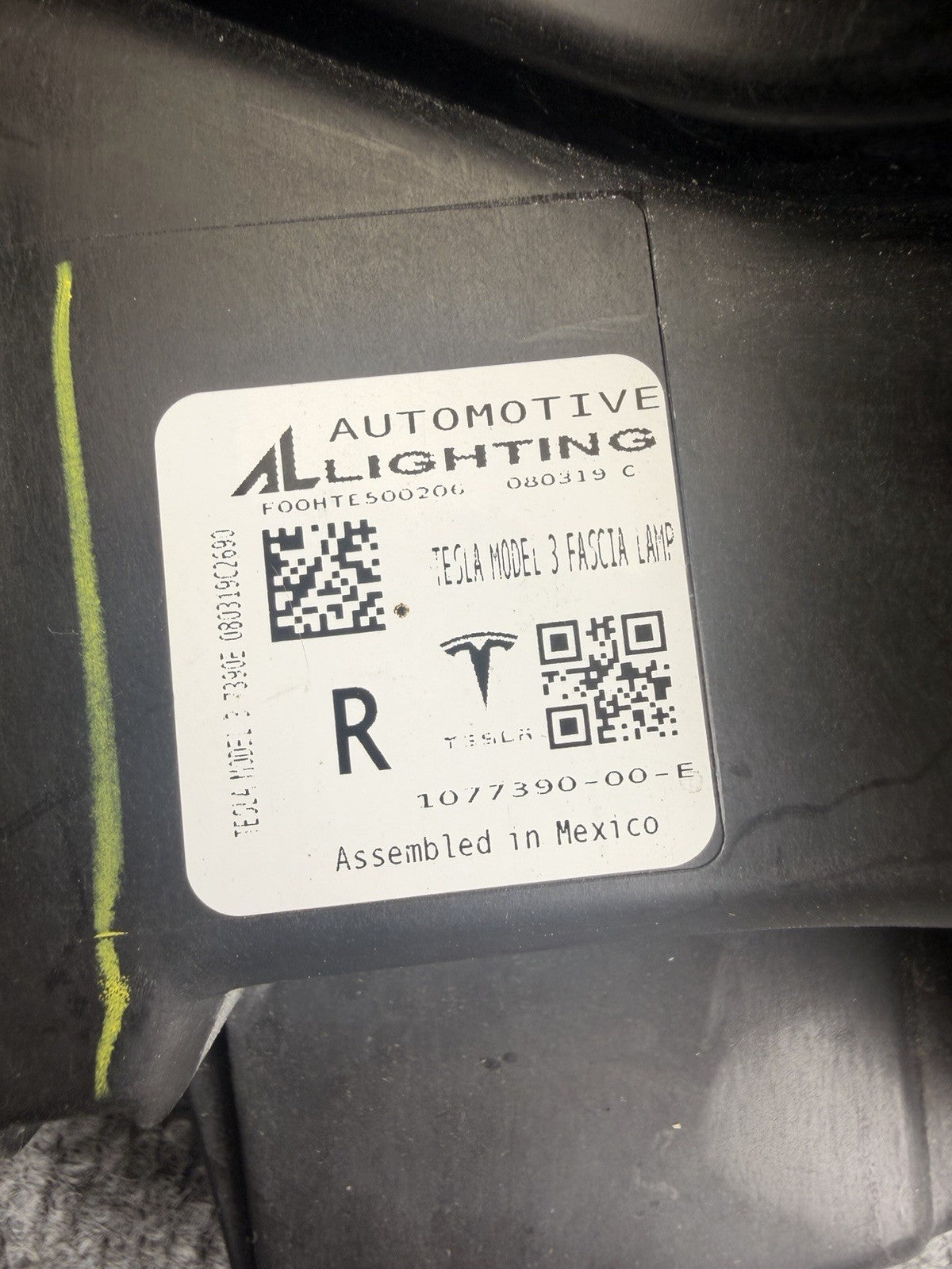 2018-2023 Tesla Model 3 Y OEM Right Passenger Right Side LED Foglight Fog Light
