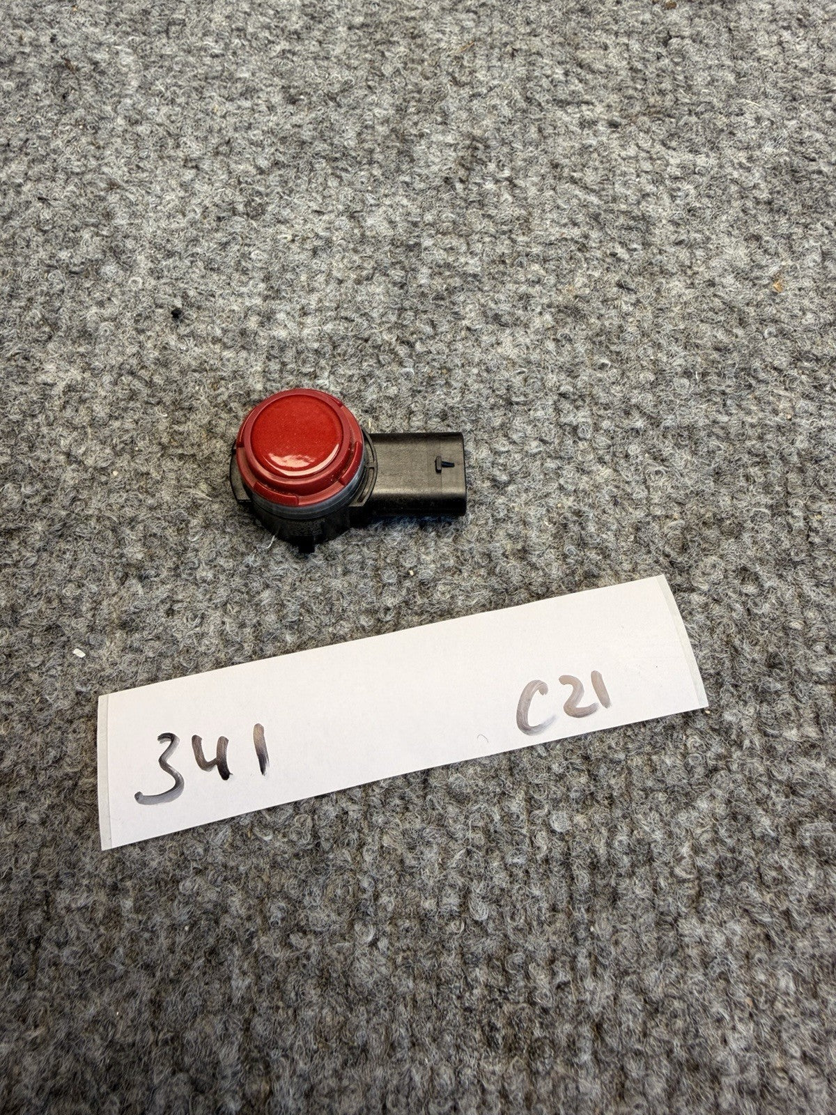 2020-2025 Tesla Model 3 Y Bumper Assist Parking Ultrasonic PDC Sensor Red OEM