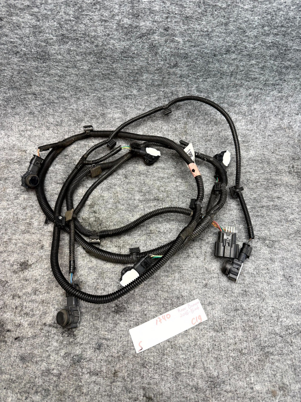 ♦️2012 - 2020 TESLA MODEL S REAR BUMPER WIRE WIRING HARNESS OEM, 1004421-04-Q