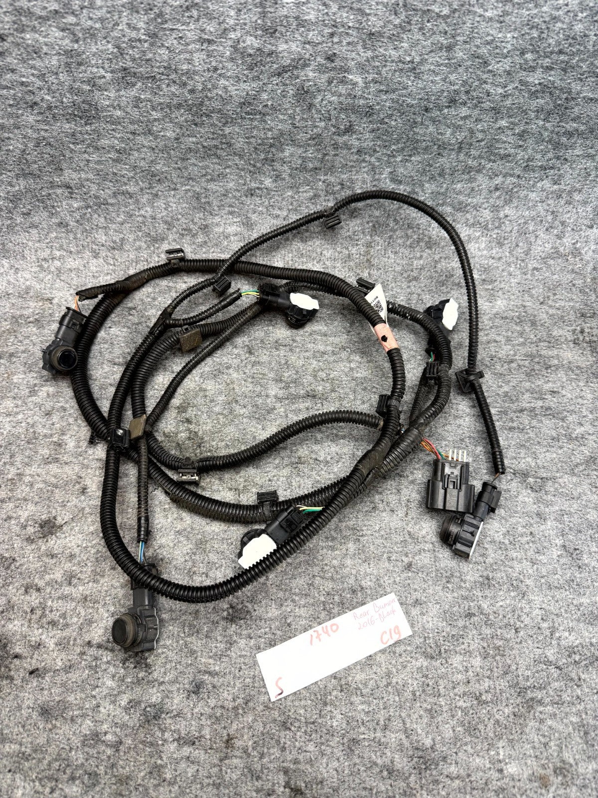 ♦️2012 - 2020 TESLA MODEL S REAR BUMPER WIRE WIRING HARNESS OEM, 1004421-04-Q