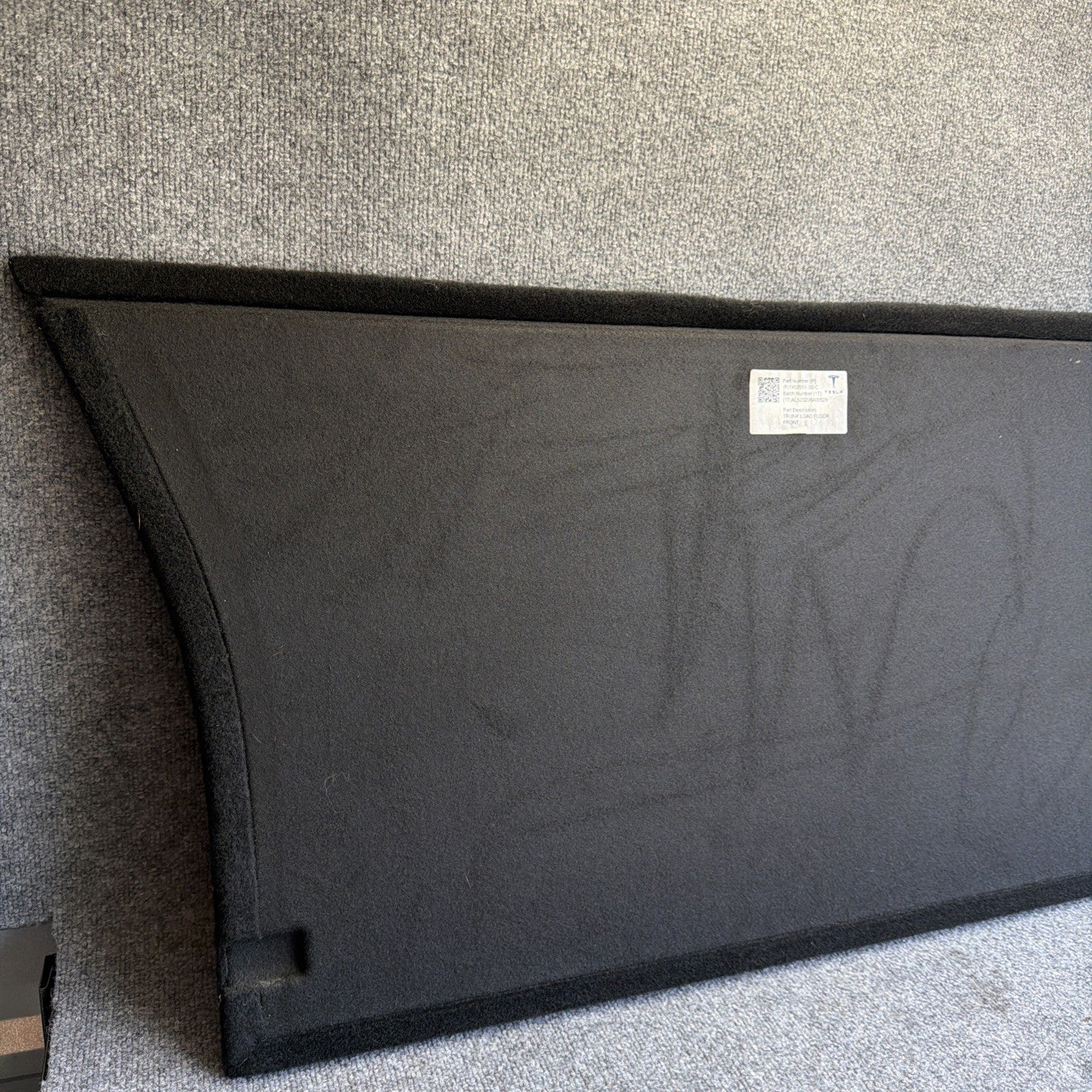 2020-2025 TESLA MODEL Y TRUNK FLOOR CARPET COVER ASSEMBLY OEM 1492951-00-C
