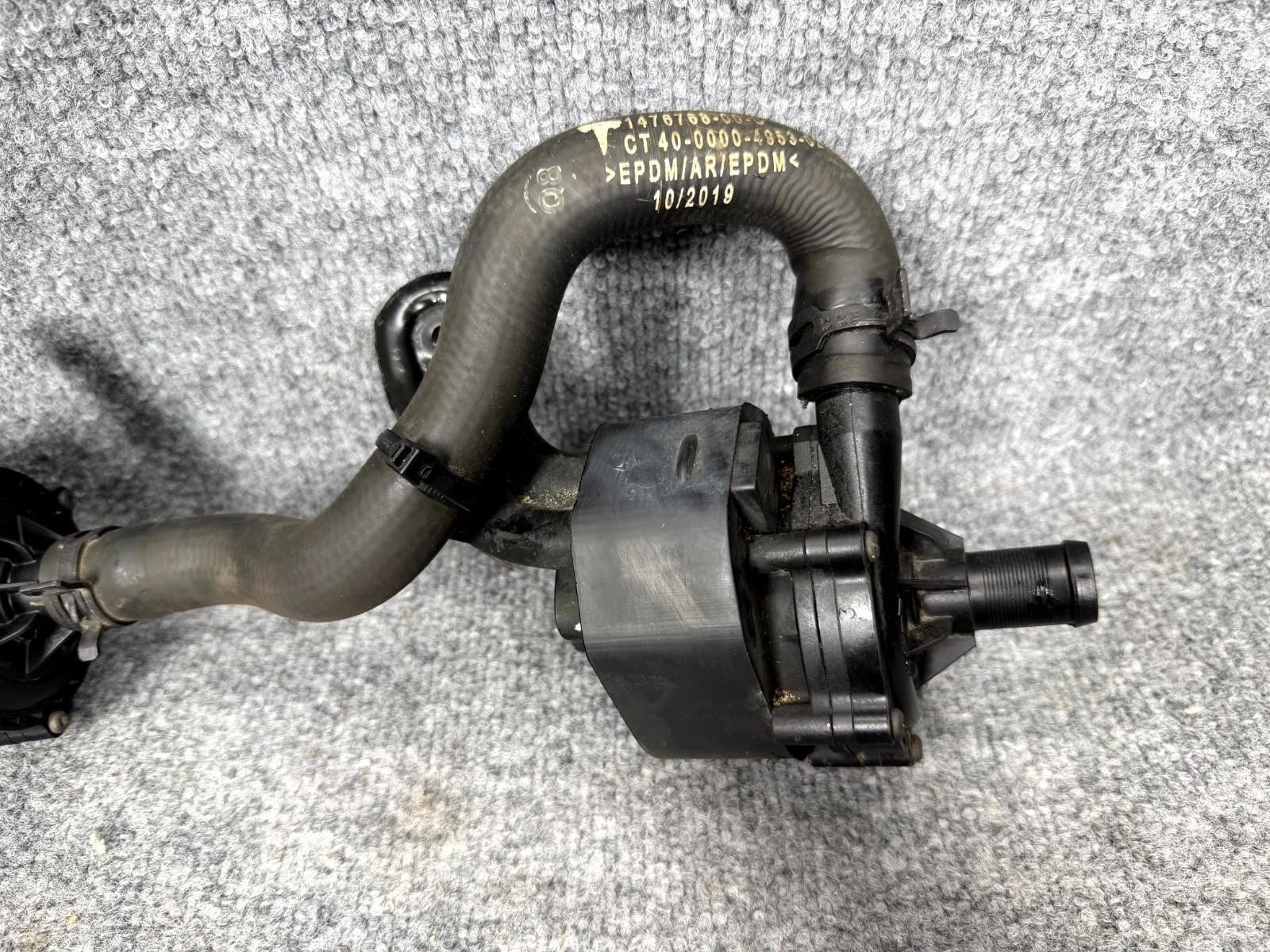 2016-2020 Tesla Model X Right Side Cooling Pump Hose W/ Tube OEM, 1037327-00-G