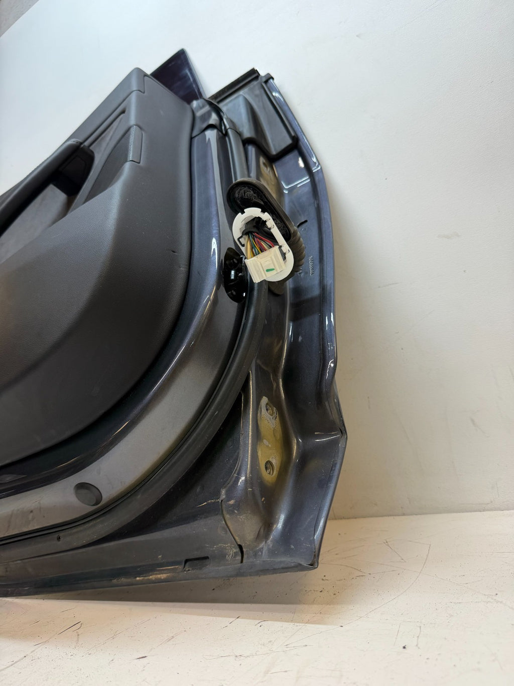 2017-23 Tesla Model 3 Rear Left Driver Side Door Shell Panel Assembly Gray OEM