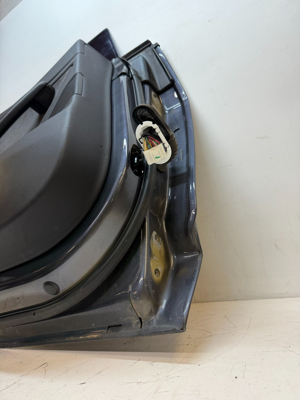 2017-23 Tesla Model 3 Rear Left Driver Side Door Shell Panel Assembly Gray OEM