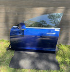 2018-2023 TESLA MODEL 3 FRONT LEFT DRIVER SIDE DOOR SHELL BLUE MIRROR INCUDED