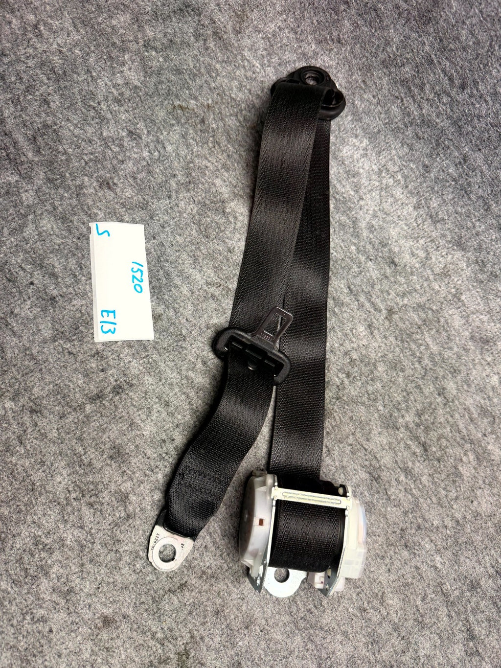 ♦️2012 - 2020 TESLA MODEL S REAR LEFT SEAT BELT WITH RETRACTOR OEM, 1023136-00-C
