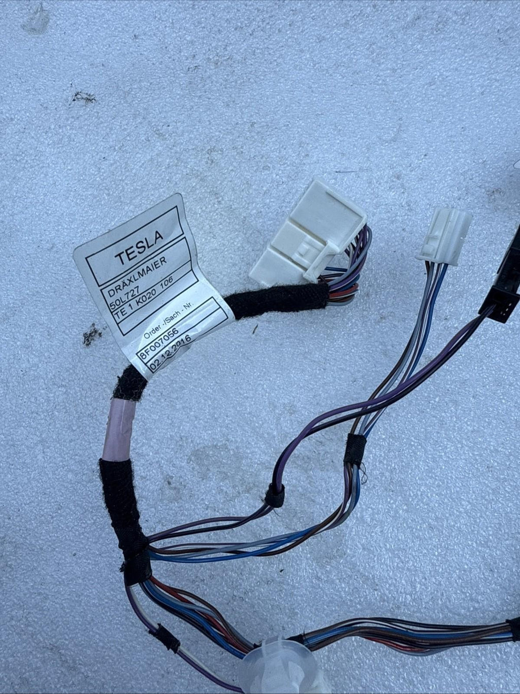 ♦️2016-2020 TESLA MODEL X REAR LEFT FALCON DOOR WIRING HARNESS OEM, 1038205-00-G