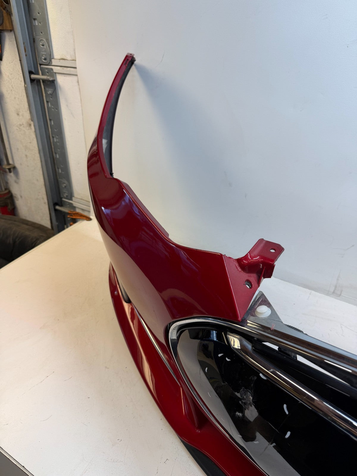2012-2016 Tesla Model S Front Bumper Cover Complete W/ Lights OEM 1017415-00-C