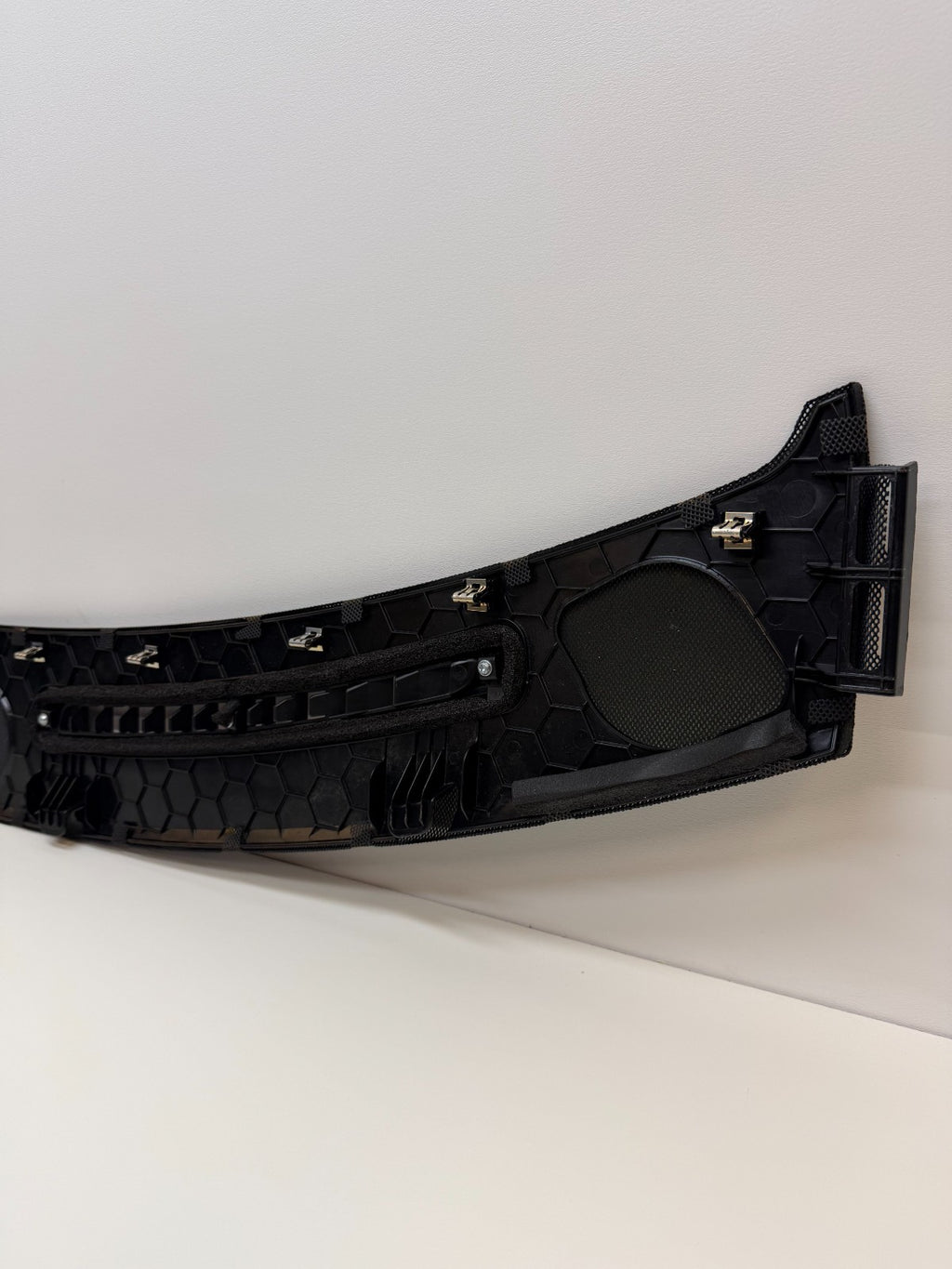 12-20 Tesla Model S Front Windshield Dash Defroster Cowl Vent Trim Panel