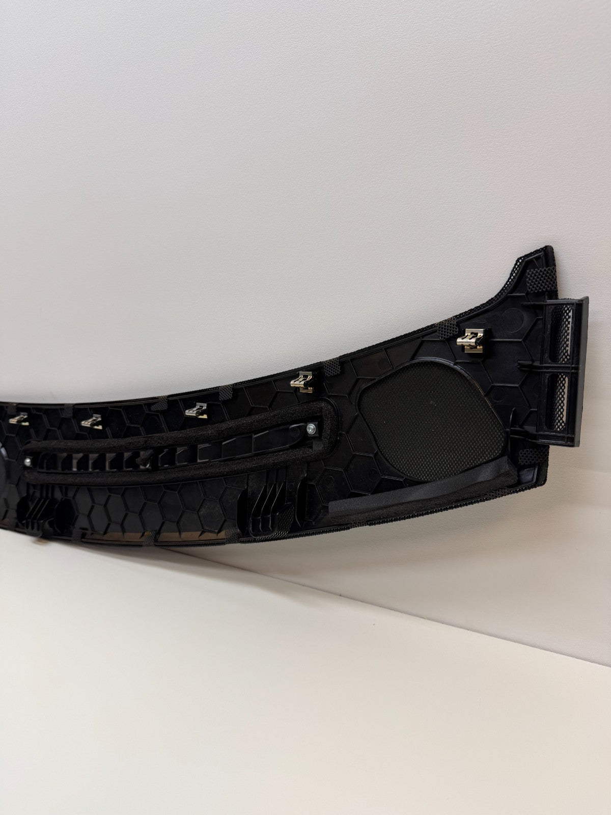 12-20 Tesla Model S Front Windshield Dash Defroster Cowl Vent Trim Panel