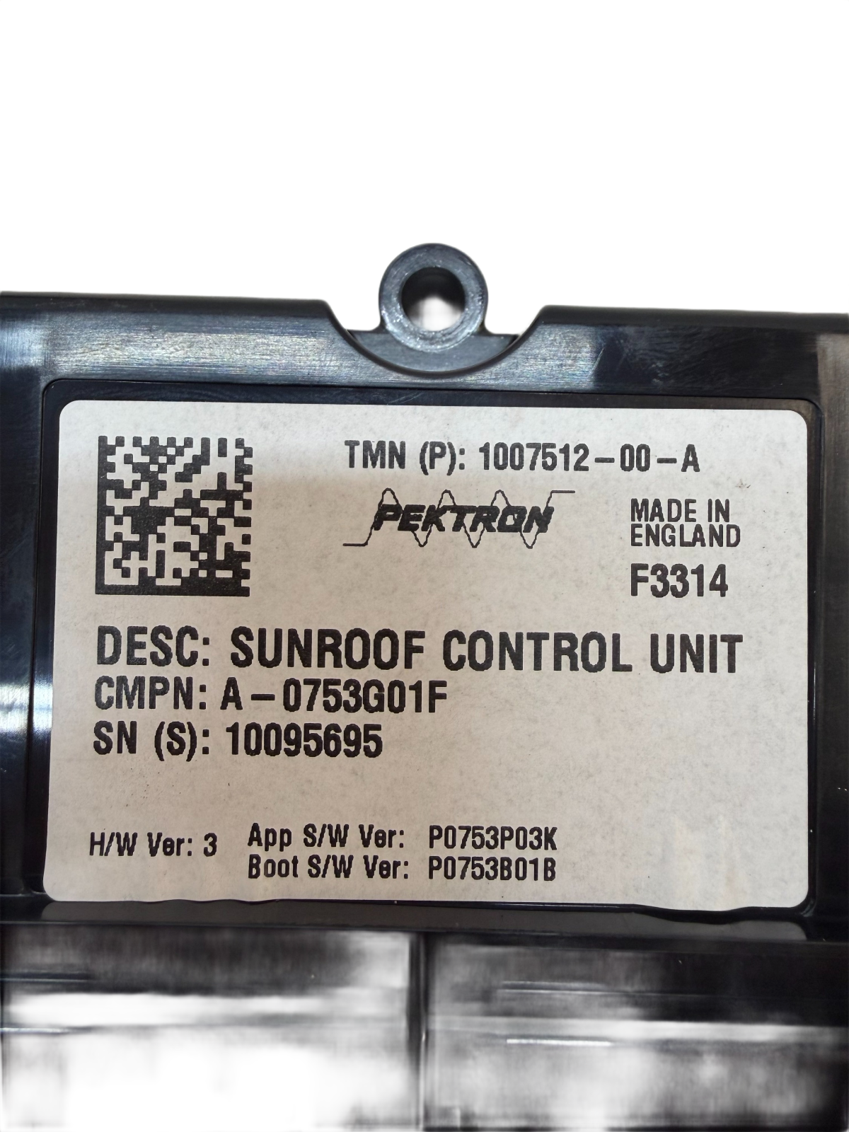 2012-2020 Tesla Model S Sunroof Control Module Unit OEM 1007512-00-A