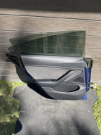2018-2023 Tesla Model 3 M3 Rear Driver Side Door Shell Panel Left LH Blue PPSB