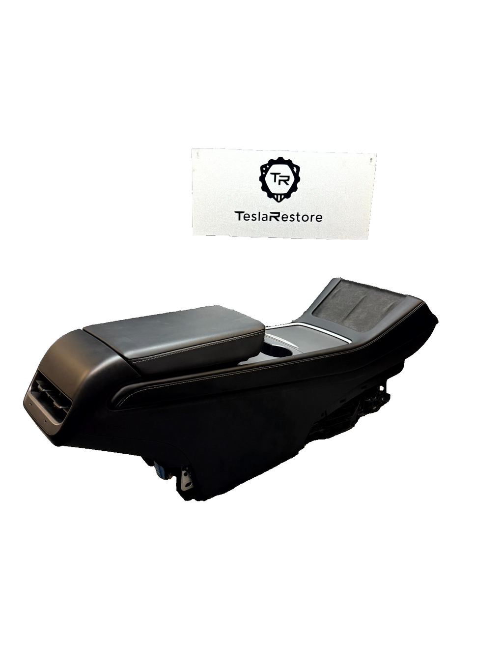 2020 - 2024 TESLA MODEL Y CENTER CONSOLE ARMREST CUPHOLDERS OEM, 1755501-70-C