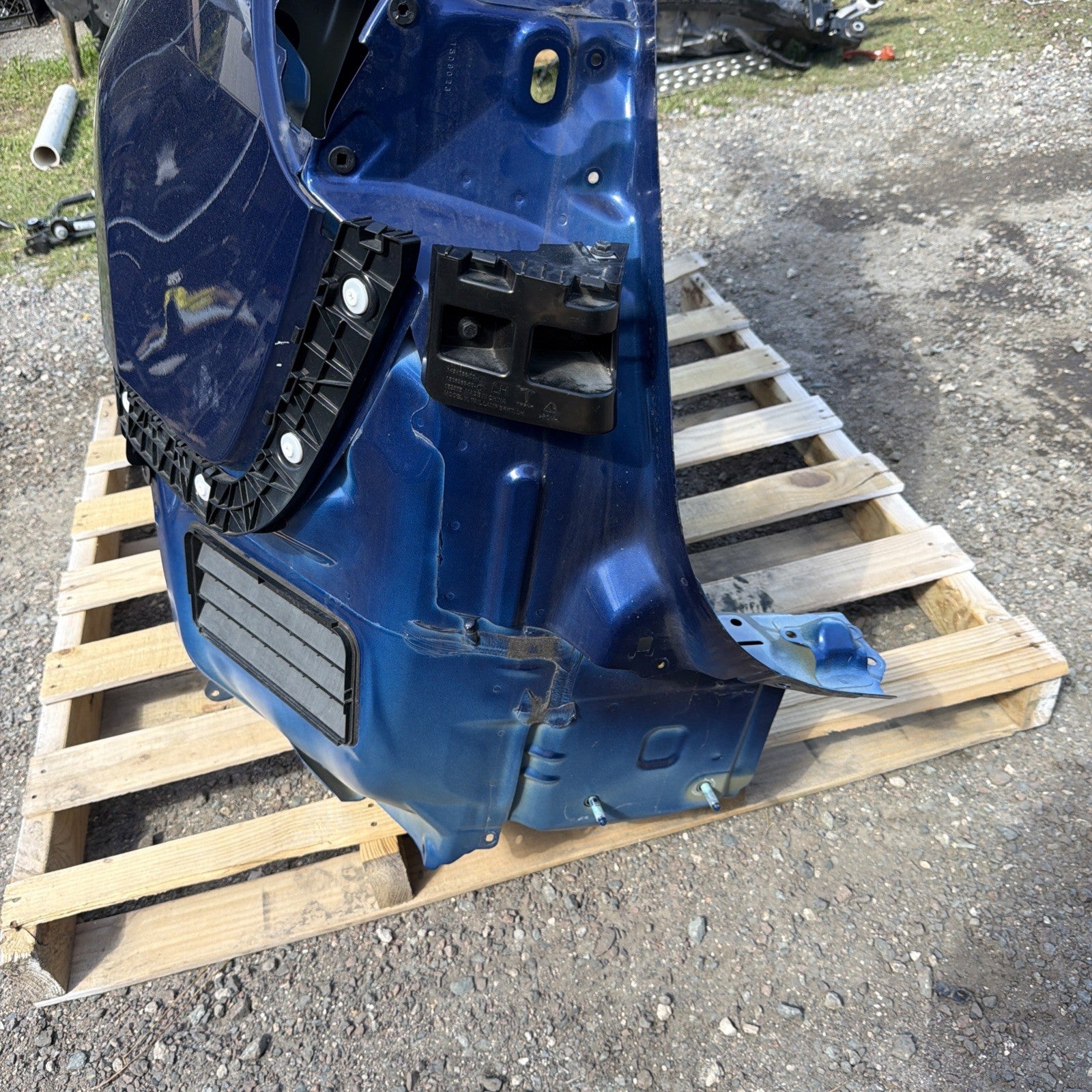 2020-2024 Tesla Model Y Rear Left Quarter Panel Structural Cutout LH BLUE