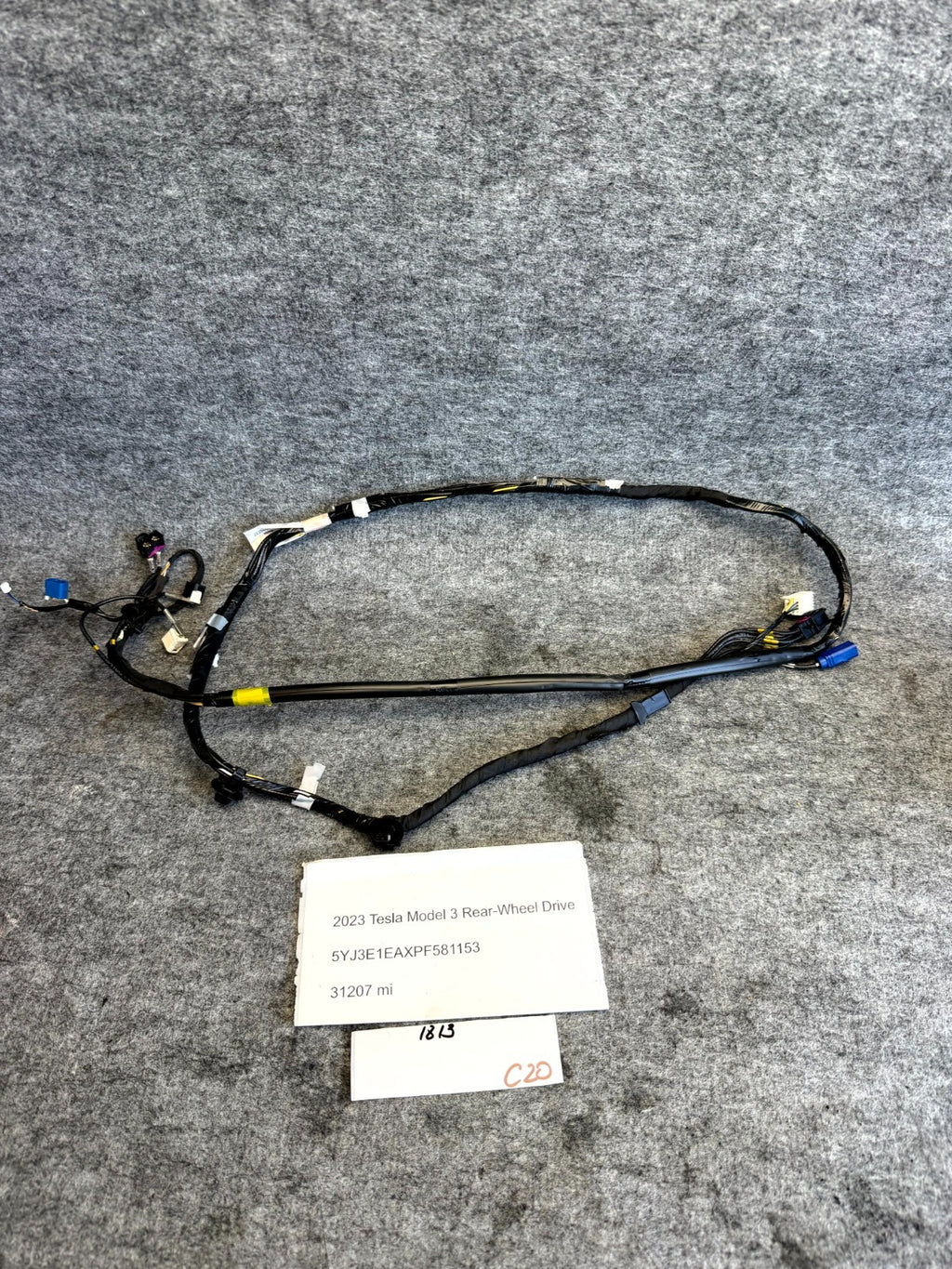 ♦️17-23 TESLA MODEL 3 FRONT WINDSHIELD CAMERA WIRING HARNESS OEM, 1068787-00-E