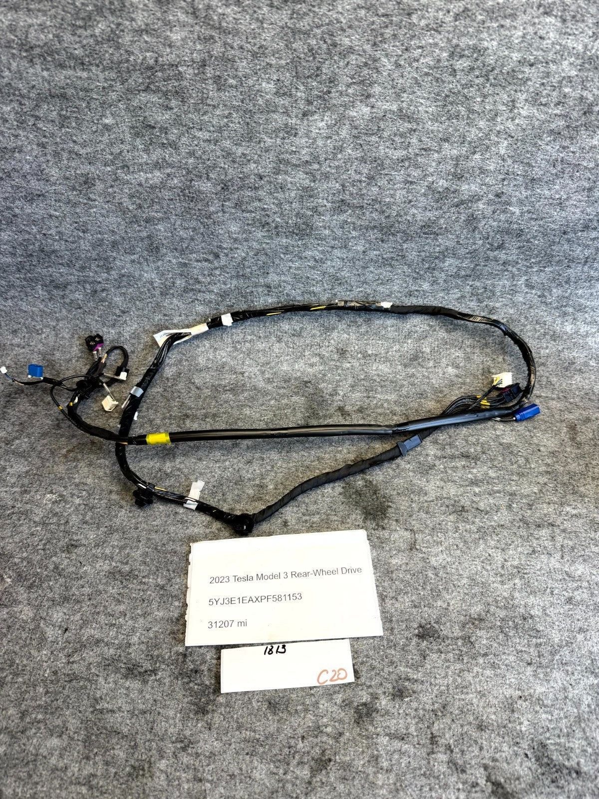 ♦️17-23 TESLA MODEL 3 FRONT WINDSHIELD CAMERA WIRING HARNESS OEM, 1068787-00-E