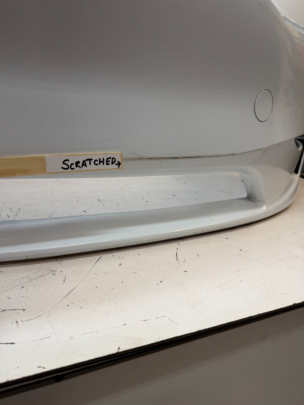 2022-2024 Tesla Model Y Front Bumper Cover w/o Sensor Holes OEM 1687994-TX-A