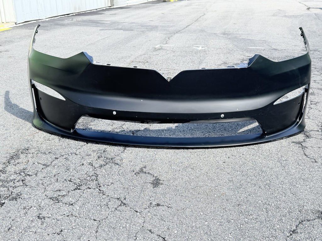 2022-2025 Tesla Model X Front Bumper Cover OEM Sensor Type Black
