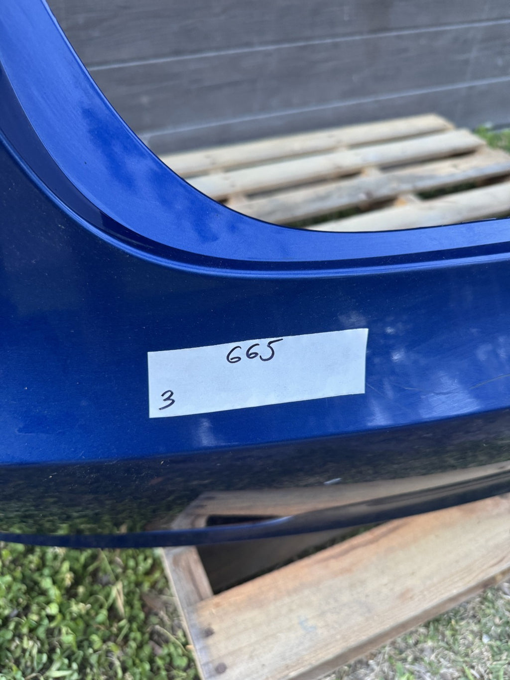 2017 - 2024 TESLA MODEL 3 Y REAR BUMPER COVER BLUE ASSEMBLY OEM