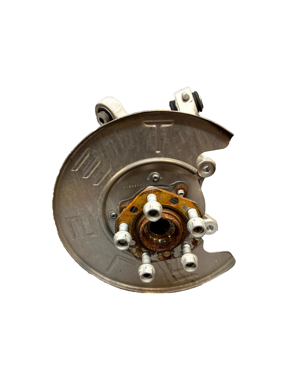 2020-2024 TESLA MODEL Y REAR RIGHT SPINDLE KNUCKLE HUB & SHIELD OEM,1188416-00-F