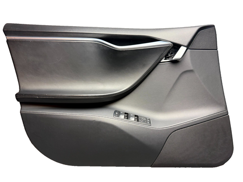 ♦️12-20 TESLA MODEL S FRONT LEFT SIDE INTERIOR DOOR PANEL TRIM OEM, 6006071-09-L