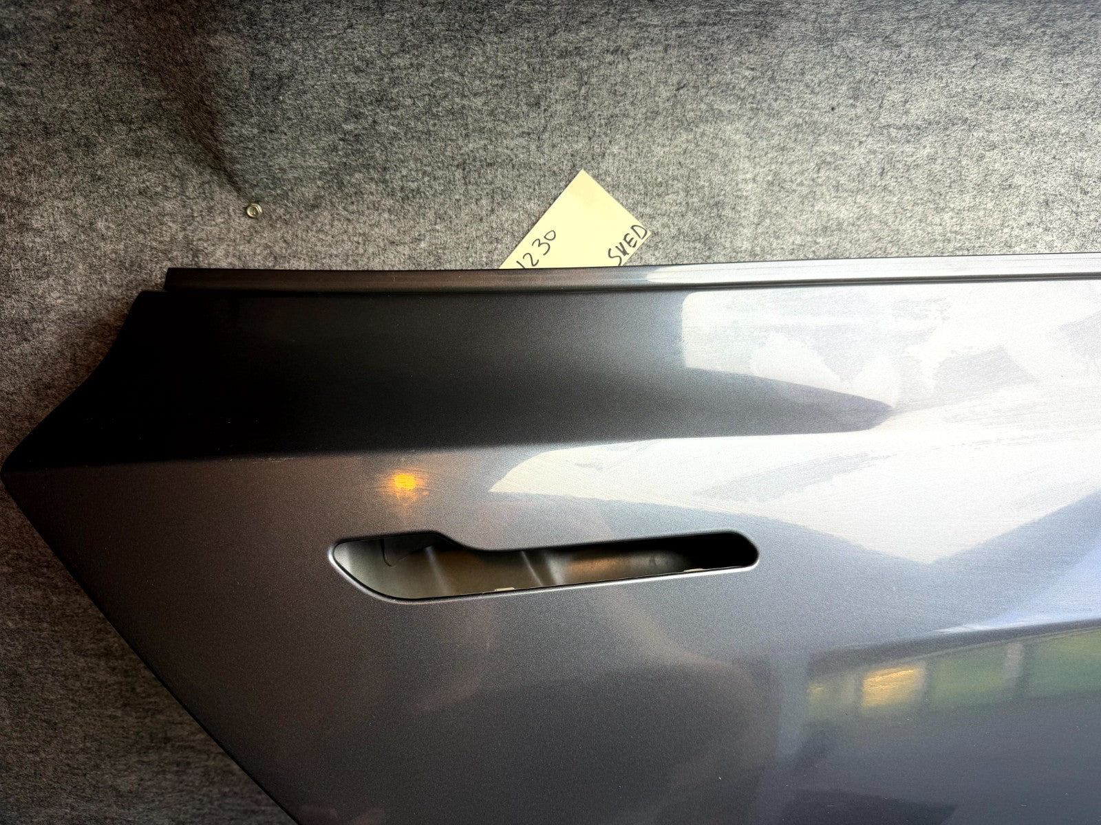 ♦️2017–2023 TESLA MODEL 3 REAR RIGHT/PASSENGER SIDE DOOR PANEL OEM, 1081440-E0-C