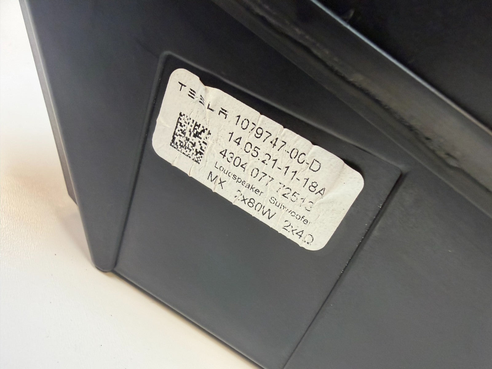 2017-2023 Tesla Model 3 Subwoofer Audio Bass Box Loudspeaker OEM 1079747-00-D