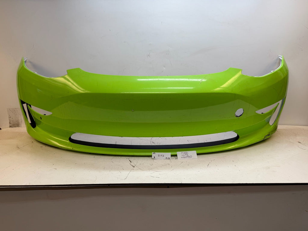 2017-2023 Tesla Model 3 Front Bumper Cover Panel w/ Park Sensor Hole Assembly