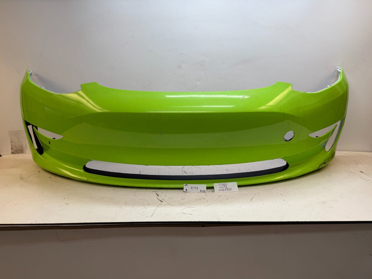2017-2023 Tesla Model 3 Front Bumper Cover Panel w/ Park Sensor Hole Assembly