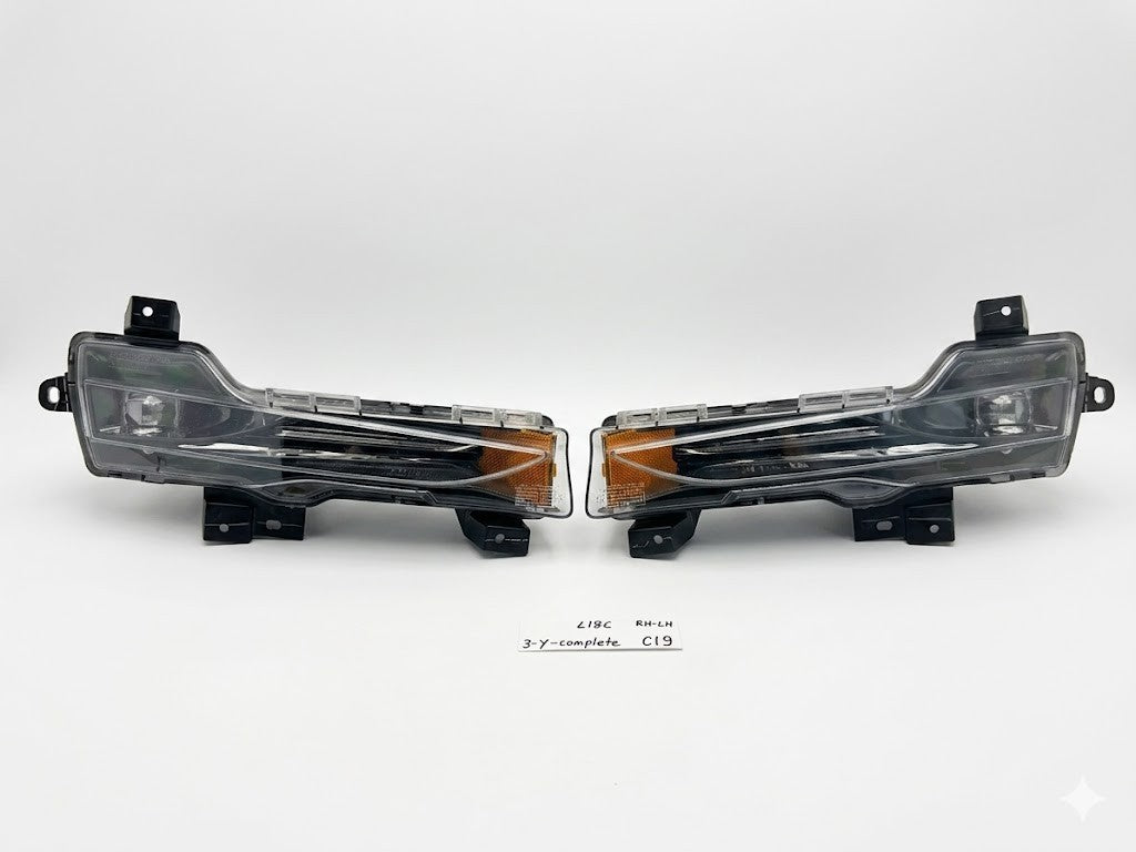 2017-2023 Tesla Model 3 Y Pair Fog Light Lamps Led Assembly Right & Left Side