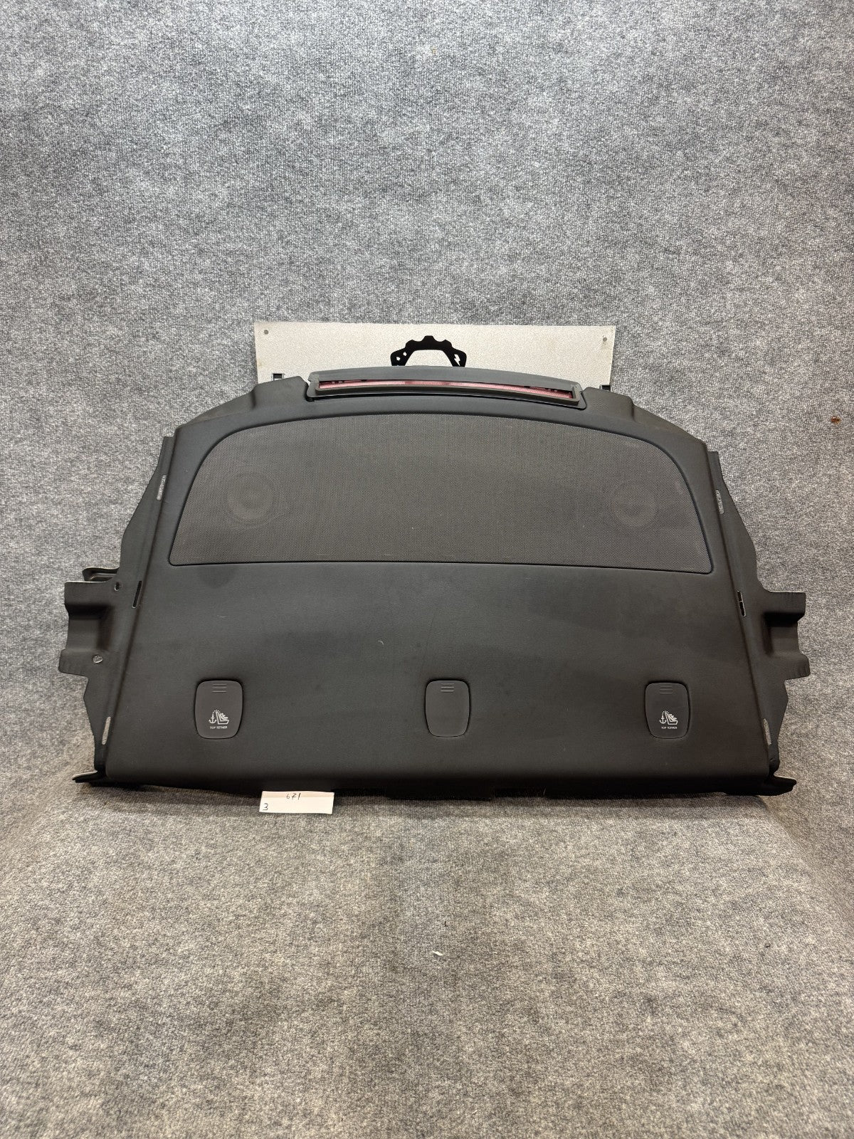 2017-2023 TESLA MODEL 3 REAR DECK SHELF PACKAGE TRAY TRIM COVER OEM 1090452-00-J
