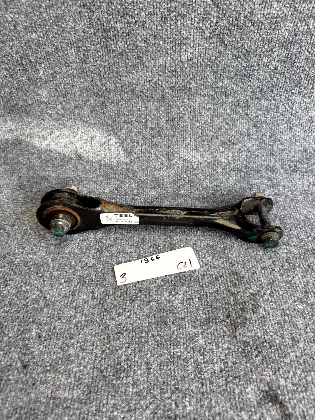 2017 – 2023 TESLA MODEL 3 REAR LEFT OR RIGHT UPPER CONTROL ARM OEM, 1044427-00-C