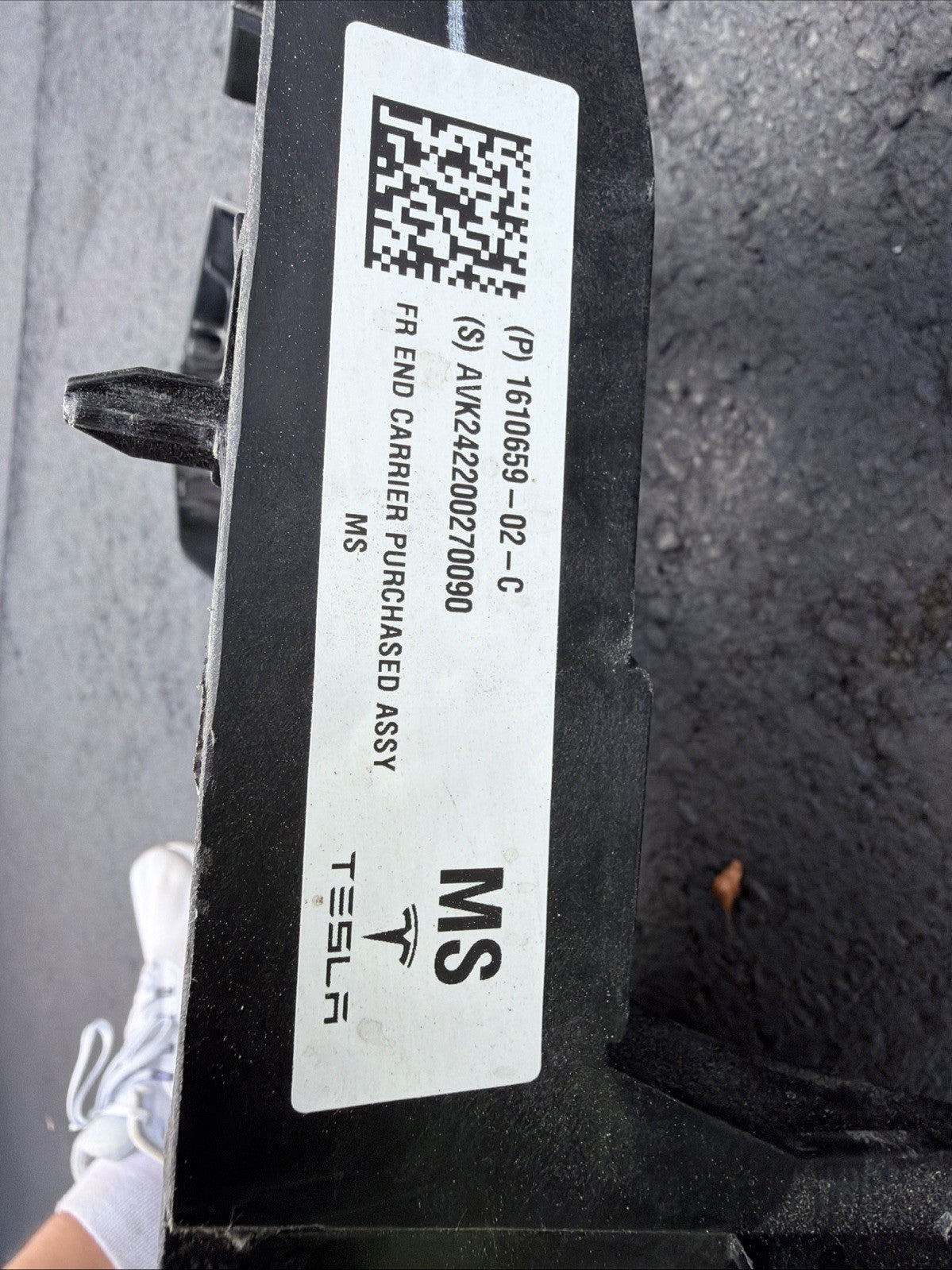2021-2024 Tesla Model S Front radiator core support OEM 1610659-02-C
