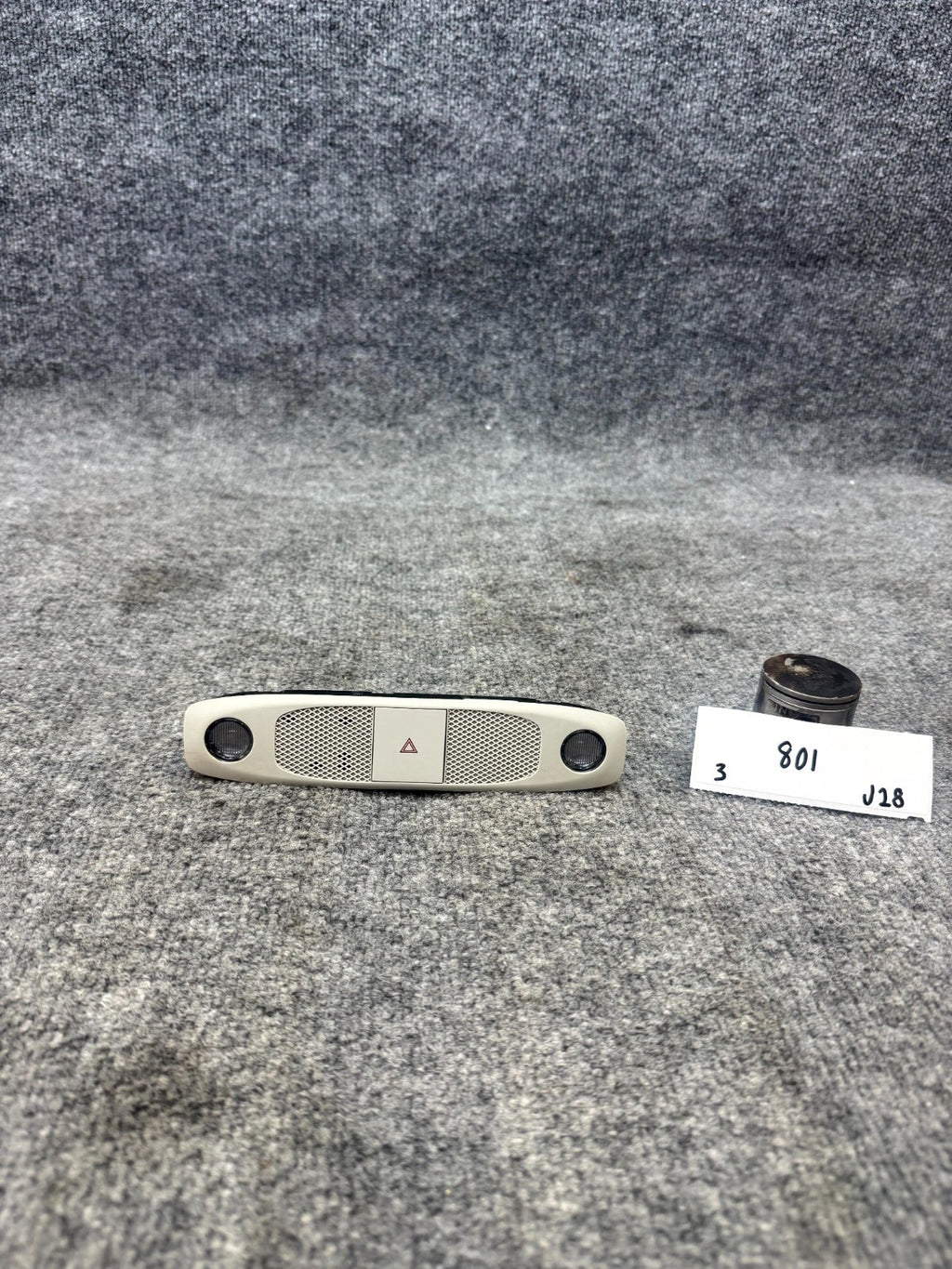 2017-2023 TESLA MODEL 3 FRONT DOME OVERHEAD LIGHT HAZARD SWITCH OEM, 150023700H