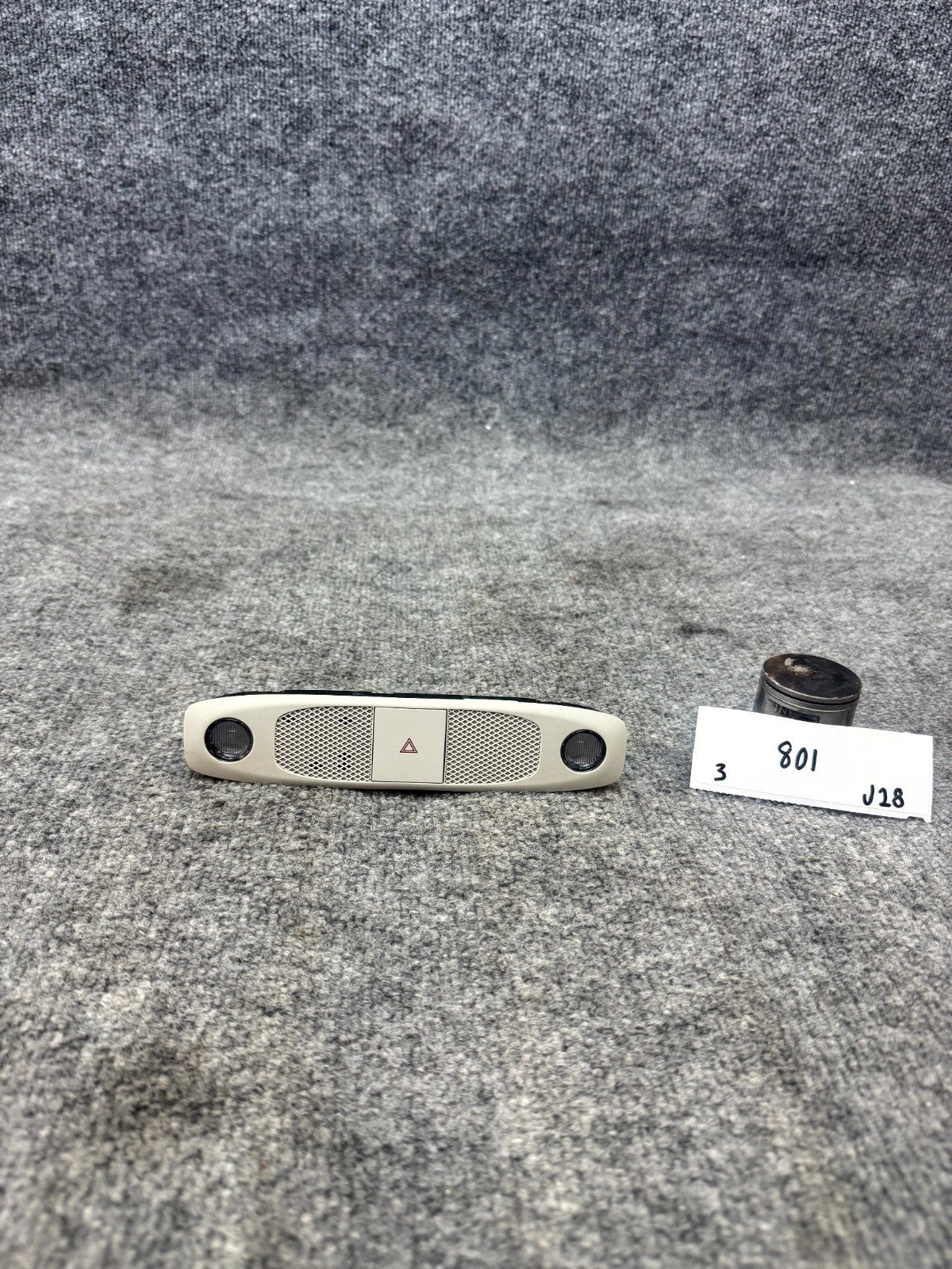 2017-2023 TESLA MODEL 3 FRONT DOME OVERHEAD LIGHT HAZARD SWITCH OEM, 150023700H