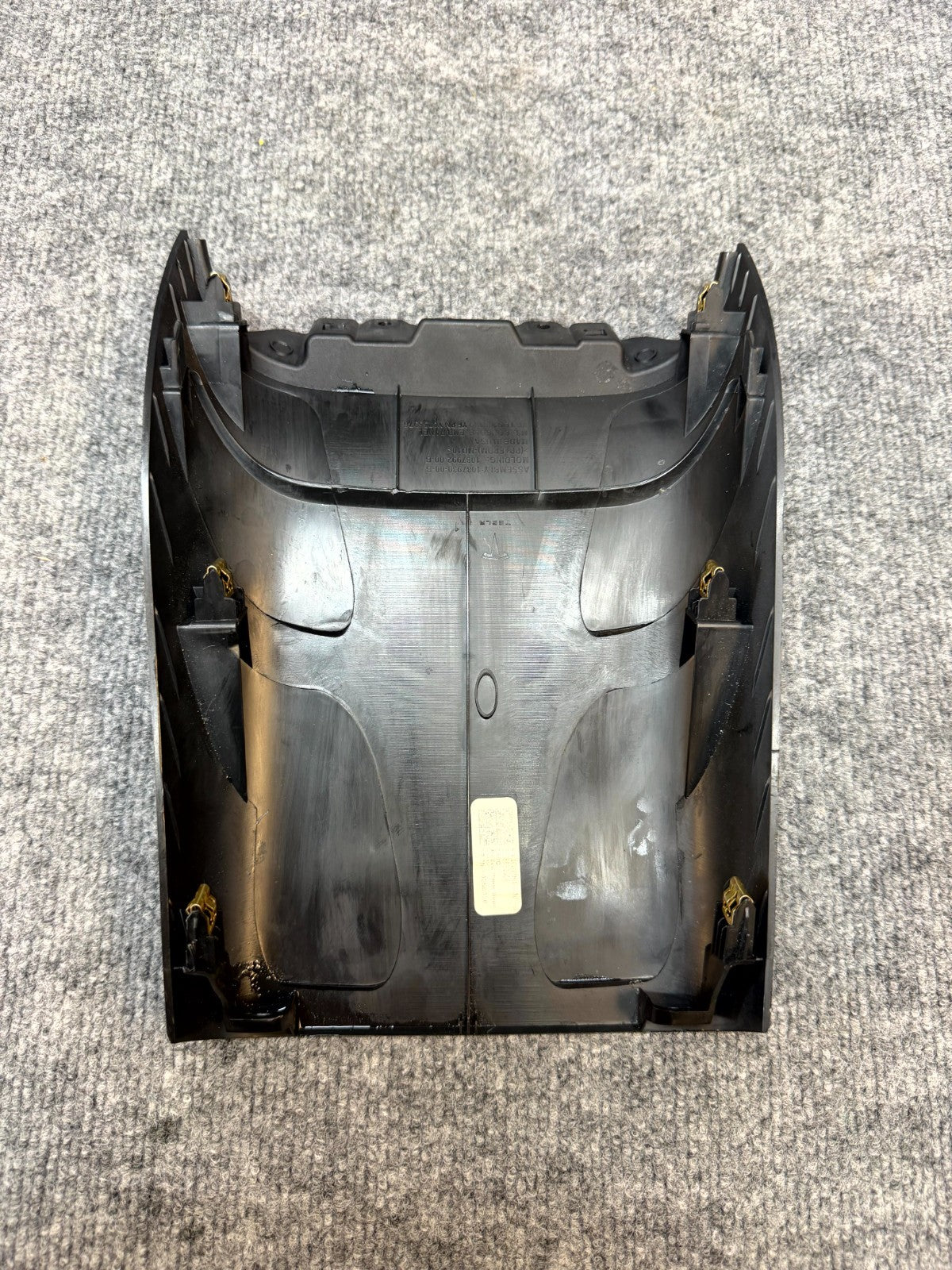 2020-2024 TESLA MODEL Y REAR CENTER CONSOLE BACK END TRIM COVER OEM, 108799200B