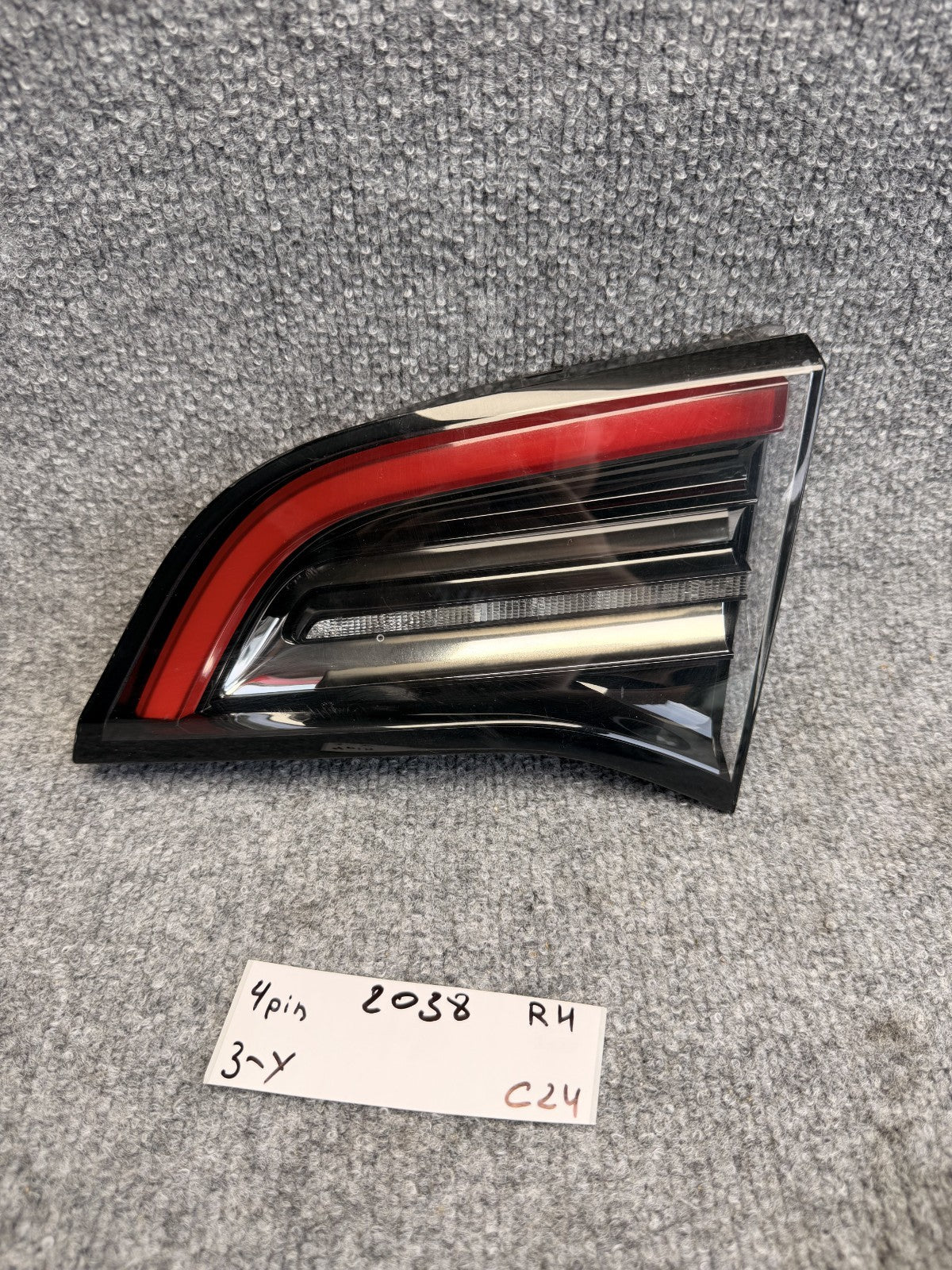 2017-2024 TESLA MODEL 3 Y REAR RIGHT SIDE INNER TRUNK TAIL LIGHT OEM, 150208900B