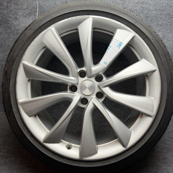 2017 – 2023 TESLA MODEL 3 ALUMINUM REPLACEMENT WHEEL TIRE OEM, 1044224-00-A