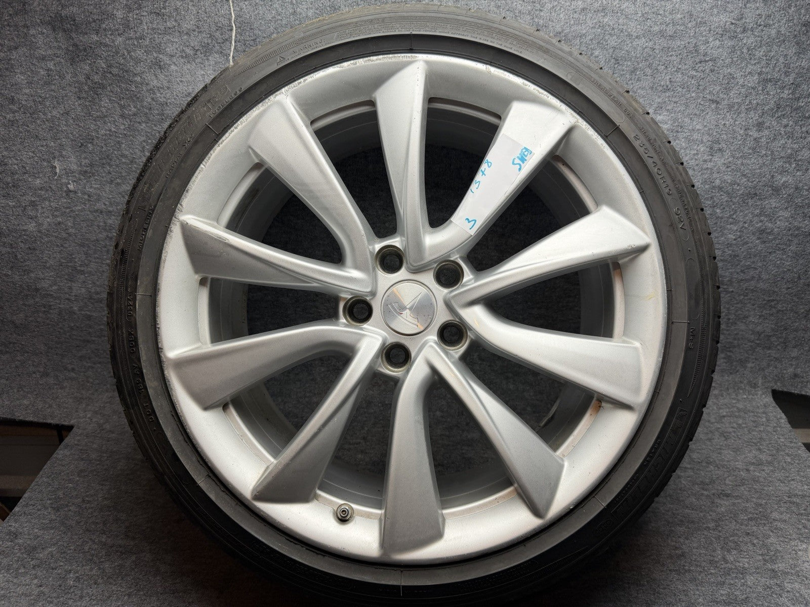 ♦️2017 – 2023 TESLA MODEL 3 ALUMINUM REPLACEMENT WHEEL TIRE OEM, 1044224-00-A