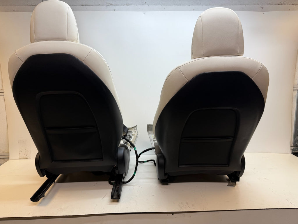 2017-2023 TESLA MODEL Y FRONT & REAR SET OF SEATS ASSY WHITE