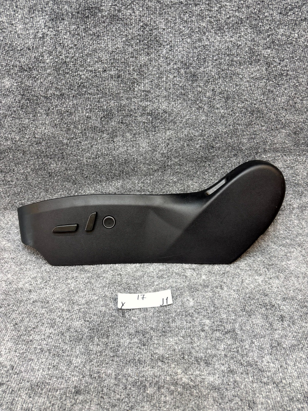 2020-2024 TESLA MODEL Y FRONT LEFT SEAT TRIM W/ CONTROL SWITCHES OEM, 163833200C
