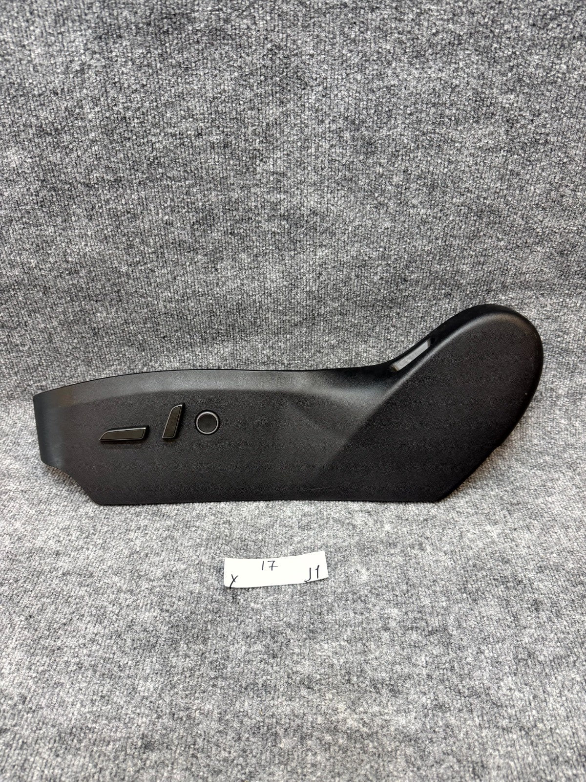 2020-2024 TESLA MODEL Y FRONT LEFT SEAT TRIM W/ CONTROL SWITCHES OEM, 163833200C