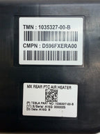 2016-2020 Tesla Model X Rear PTC Heater Core Electric Unit 1035327-00-B